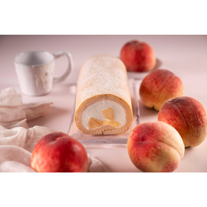 季節の堂島ロールシリーズから「桃」が登場🍑