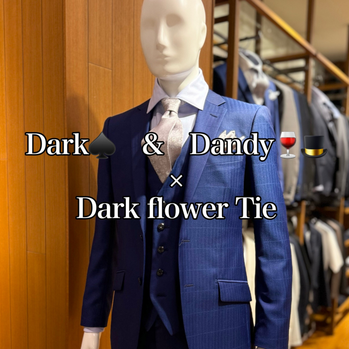 Dark♠️　&　Dandy🍷🎩 × Dark flower Tie