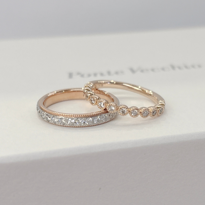 【ポンテヴェキオ】マリッジリングのおすすめ重ね着け✨