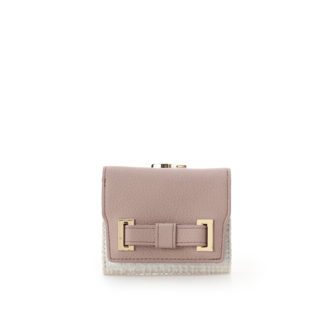 🎀新作🎀 ループツイードデザイン エムシュシュⅢ 口金折財布