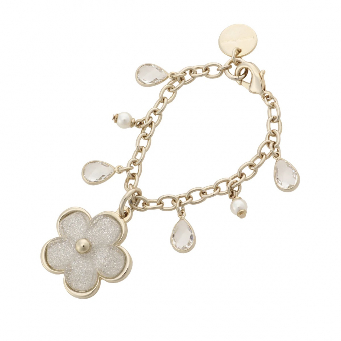 🌸新作🌸 クリアラメフラワーバッグチャーム