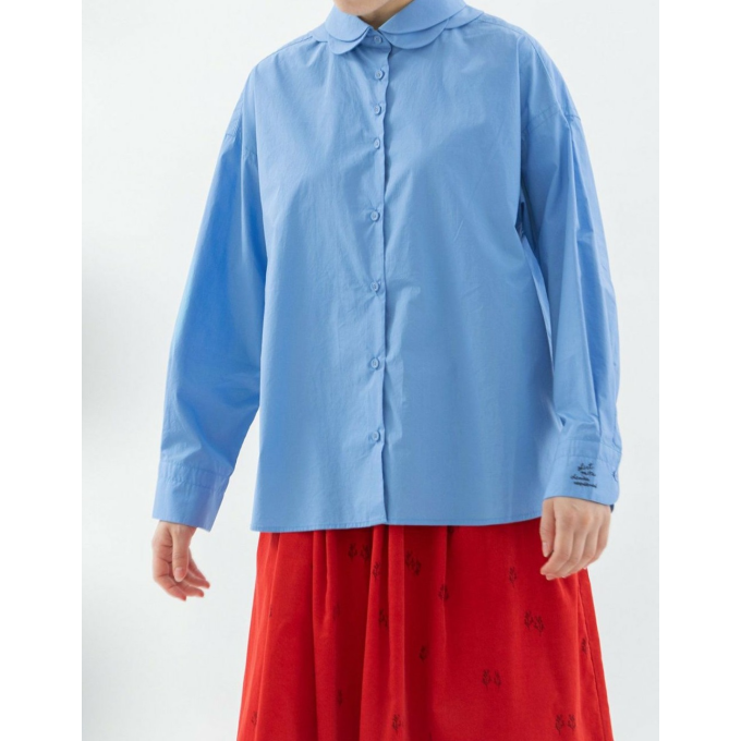 【6階ノップドゥノッド】花びらみたいなペタルカラーシャツ