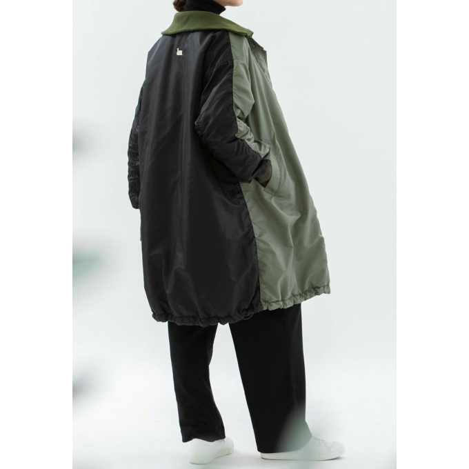 【6階ノップドゥノッド】バイカラーリバーシブルコート