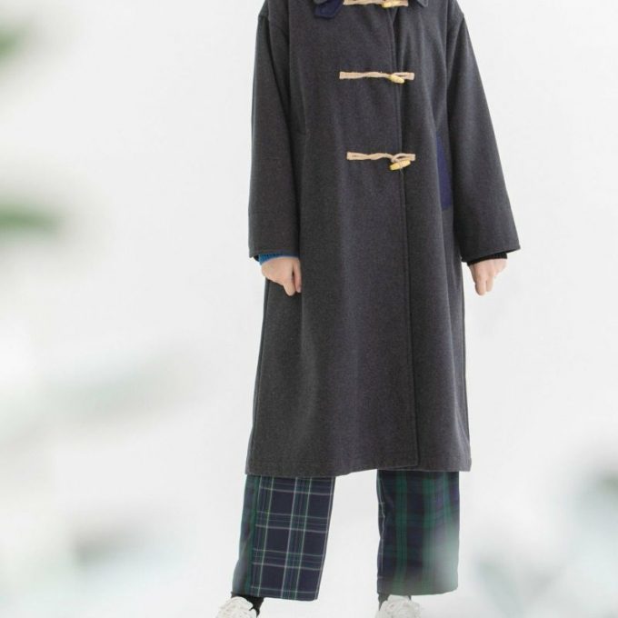 【６階ノップドゥノッド】オーバーサイズのロングダッフルコート
