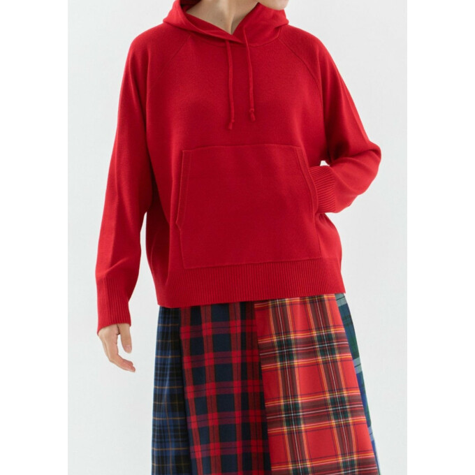 【6階ノップドゥノッド】5色展開♪きれいめニットパーカー