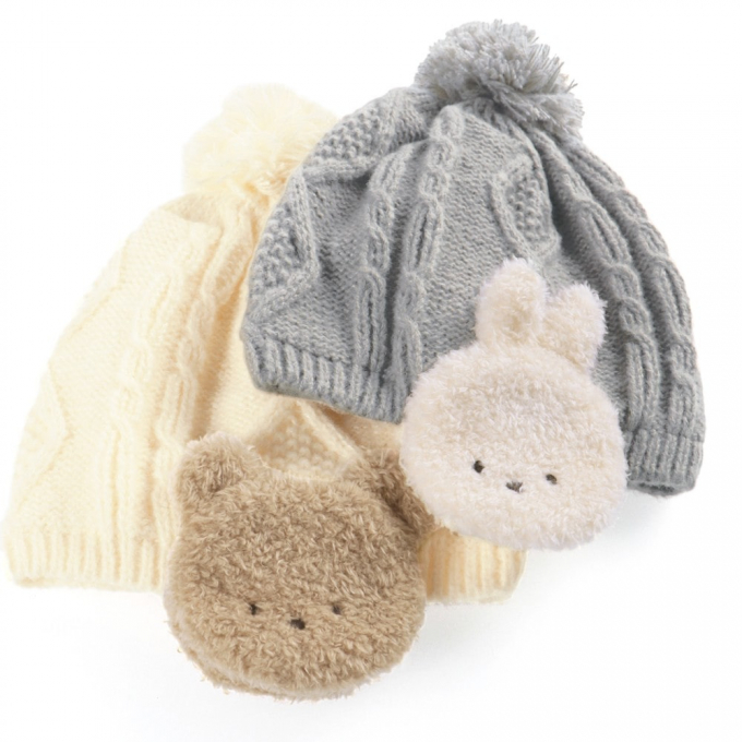 とっても可愛いベビーニット帽が入荷しました🐻🐰