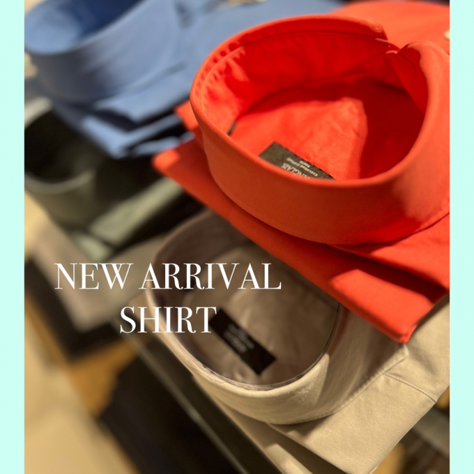【NEW ARRIVAL】マットな発色が魅力！春を纏う微起毛ツイルシャツ